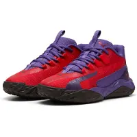 Puma Dagger 2 Mid Basketball Shoes Youth, Shop, Violet/Red/Black, 39