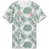 Puma AC Milan FtblCulture Printed Tee Youth, Football, Warm White/Green Moon, 15-16Y