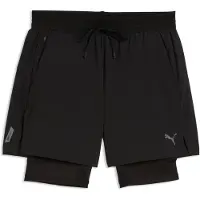 Puma PWRMODE 2-in-1 Stretch Woven Shorts Men, Fitness, Black, L