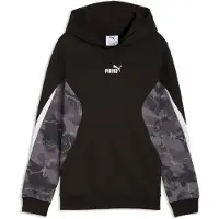 Puma Essentials Camo Hoodie Youth, Sweatshirts, Black, 11-12Y