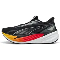 Puma Maxima Pro Running Shoes Unisex, Fitness, Black/Red/Yellow Sizzle, 37.5