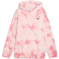 Puma Essentials Relaxed Tie-Dye Hoodie Youth, Sweatshirts, Wild Pink, 7-8Y