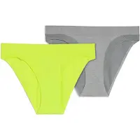 Puma Women's Briefs (2-Pack), Women, Middle Grey Melange, S