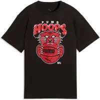 Puma Flagrant Foul Relaxed Basketball Tee Youth, Shop, Black, 11-12Y
