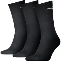 Puma Unisex Sport Crew Lightweight Socks 3 Pack, Clothing, Black, 35-38