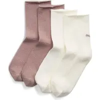 Puma Women's Short Socks (2-Pack), Clothing, Beige Combo, 39/42
