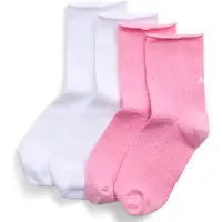 Puma Women's Short Socks (2-Pack), Clothing, Pink/White, 35/38