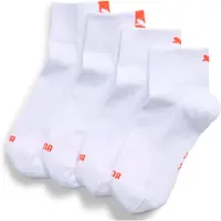 Puma Women's Quarter Socks (2-Pack), Clothing, Pink/White, 39/42