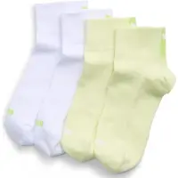 Puma Women's Quarter Socks (2-Pack), Clothing, Lime, 39/42
