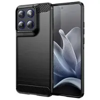 Mtp Products Motorola Edge 70 Børstet TPU-deksel - karbonfiber - svart