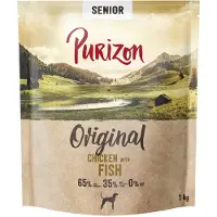 Purizon Senior kylling med fisk - kornfri - Sparepakke: 4 x 1 kg NY