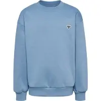 Hummel Collegegenser - HmlJR - Falmet Denim - - 7-8 år (122-128) - Collegegenser