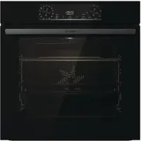 Gorenje Essential BOS6737E06FBG - Ovn - med dampfunksjon - innebygd - fordypning - bredde: 56 cm - dybde: 55 cm - høyde: 59 cm - med selvrens - Klasse A - svart