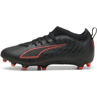 Puma ULTRA 6 MATCH FG/AG Football Boots Youth, Shoes, Black/Red, 34.5