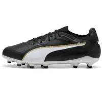 Puma KING 20 ULTIMATE FG/AG Football Boots Unisex, Shoes, Black/White/Gold, 40