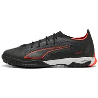 Puma ULTRA 6 PRO CAGE Football Boots Unisex, Shoes, Black/Red, 46