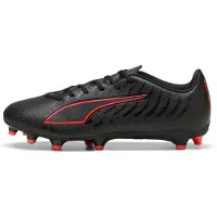 Puma ULTRA 6 PLAY FG/AG Football Boots Unisex, Shoes, Black/Red, 46.5