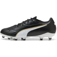 Puma KING 20 MATCH FG/AG Football Boots Youth, Shoes, Black/White/Gold, 35