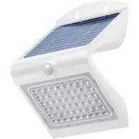 Goobay LED solcellevegglampe med bevegelsessensor - 4W - Hvit