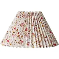 Nielsen Plisségardin blomster side 21 cm rød HACIENDA