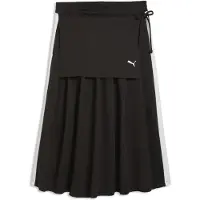 Puma T7 Midi Pleated Skirt Women, Clothing, Black, XS