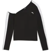 Puma T7 Asymmetric Top Women, Clothing, Black, XS