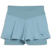 Puma SHAPE 2-in-1 3" Shorts Women, Clothing, Baltic Sea Blue, XXL