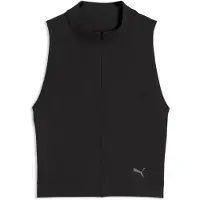 Puma CLOUDSPUN Quarter-Zip Tank Top Women, Clothing, Black, L