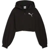 Puma Essentials Graphics Bedazzled Full-Zip Hoodie Women, Clothing, Black, M