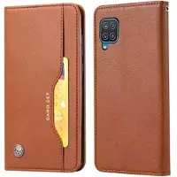 Mtp Products Card Set Series Samsung Galaxy A22 4G Lommebok-deksel - Brun