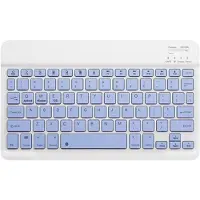 Mtp Products Ultratynt, stillegående Bluetooth-tastatur for PC, nettbrett, iPad, telefon, TV - Lilla