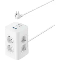 Anker USB-strømfordeler 12-i-1 20W hvit