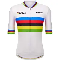 Santini Uci World Champion 2025 Kort Ermet Trøye