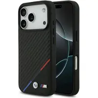 BMW M Carbon Tricolor Line MagSafe-etui til iPhone 17 Pro – svart