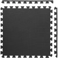 One Fitness beskyttelsesmatte MP10 122 cm x 122 cm x 1 cm svart