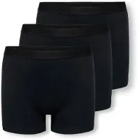ONLY Hipster - KogLola - 3-pack - Black - - 7-8 år (122-128) - Hipsters