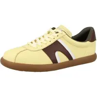 Camper for woman. K201608-024 Leather Sneakers Pelotas Soller yellow (41), Flat, Laces, Casual