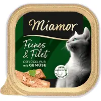 Miamor Sparepakke Feines & Filet 32 x 100 g - Fjærkre Pur & grønnsaker
