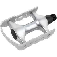 Force pedals FORCE 910 Al ball bearings, sidabrinis