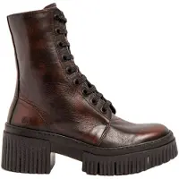 Art for woman. 1137513E6003_012 Leather Ankle Boots 1375 York brown (42), 3 to 5 cm, Zip, Casual