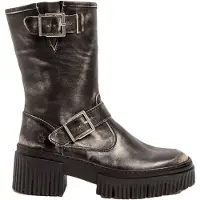 Art for woman. 1139712EH003_001 Leather Ankle Boots 1397 York grey (37), 3 to 5 cm, Zip, Casual