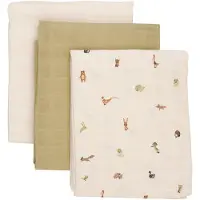Pippi Stoffklutene - 3-pack - 70x70 cm - Røykmaling - - 70x70 cm - Gulpeklut