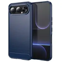 Mtp Products Honor 500 Børstet TPU-deksel - karbonfiber - blå