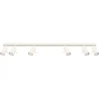 Sollux Ring downlight, beige, lengde 117 cm, stål, 6 lyskilder.