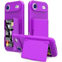 Mtp Products iPhone Air Hybrid-deksel med Speil og Kortholder - Lilla