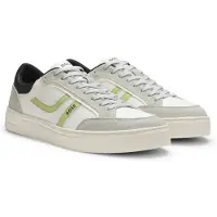 BOSS for man. 50562799 Rhys Sneakers white, grey (42), Flat, Laces, Casual