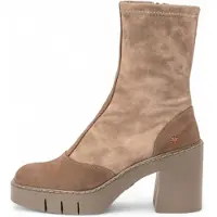 Art for woman. 1197312TI003_020 Leather Ankle Boots 1973 Berna beige (39), 8 to 10 cm, Zip, Casual