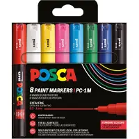 Posca Ekstra Fin Spiss Tusj 8 Stk (401651)