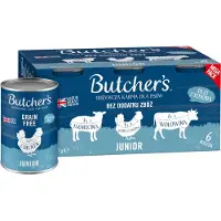 Butcher's Original kornfri Junior 6 x 400 g - Blandet pakke (3 sorter)