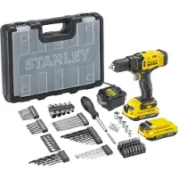 Stanley skrutrekker V20 SFMCD700D2A koffert +80 tilbehør